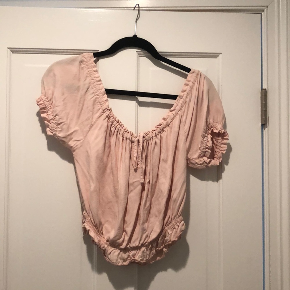 Brandy Melville off the shoulder crop top